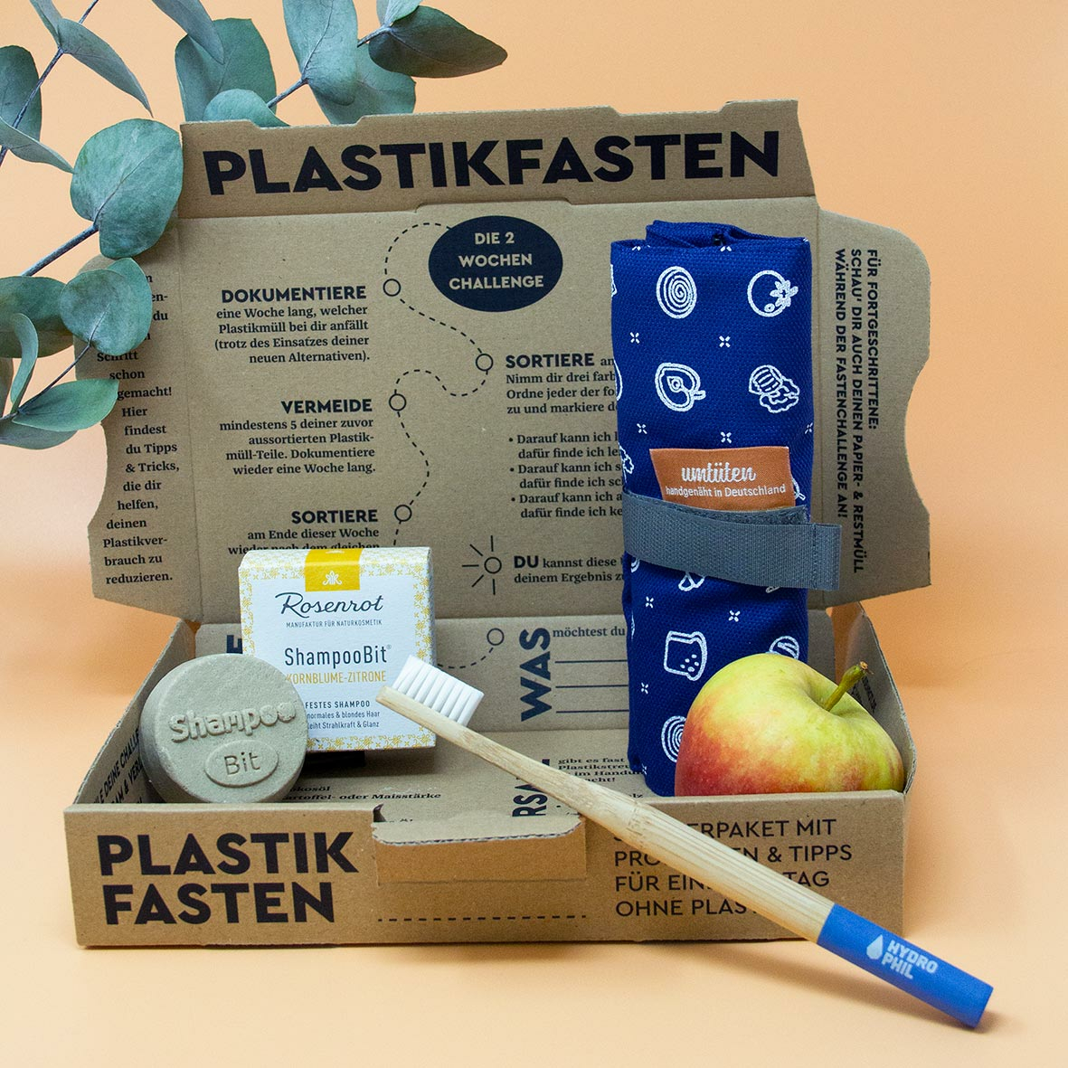 Plastikfastenbox ausgepackt