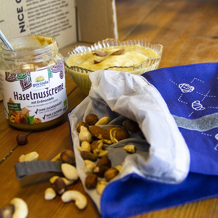 Snack-Tüüt mit Haselnusscreme